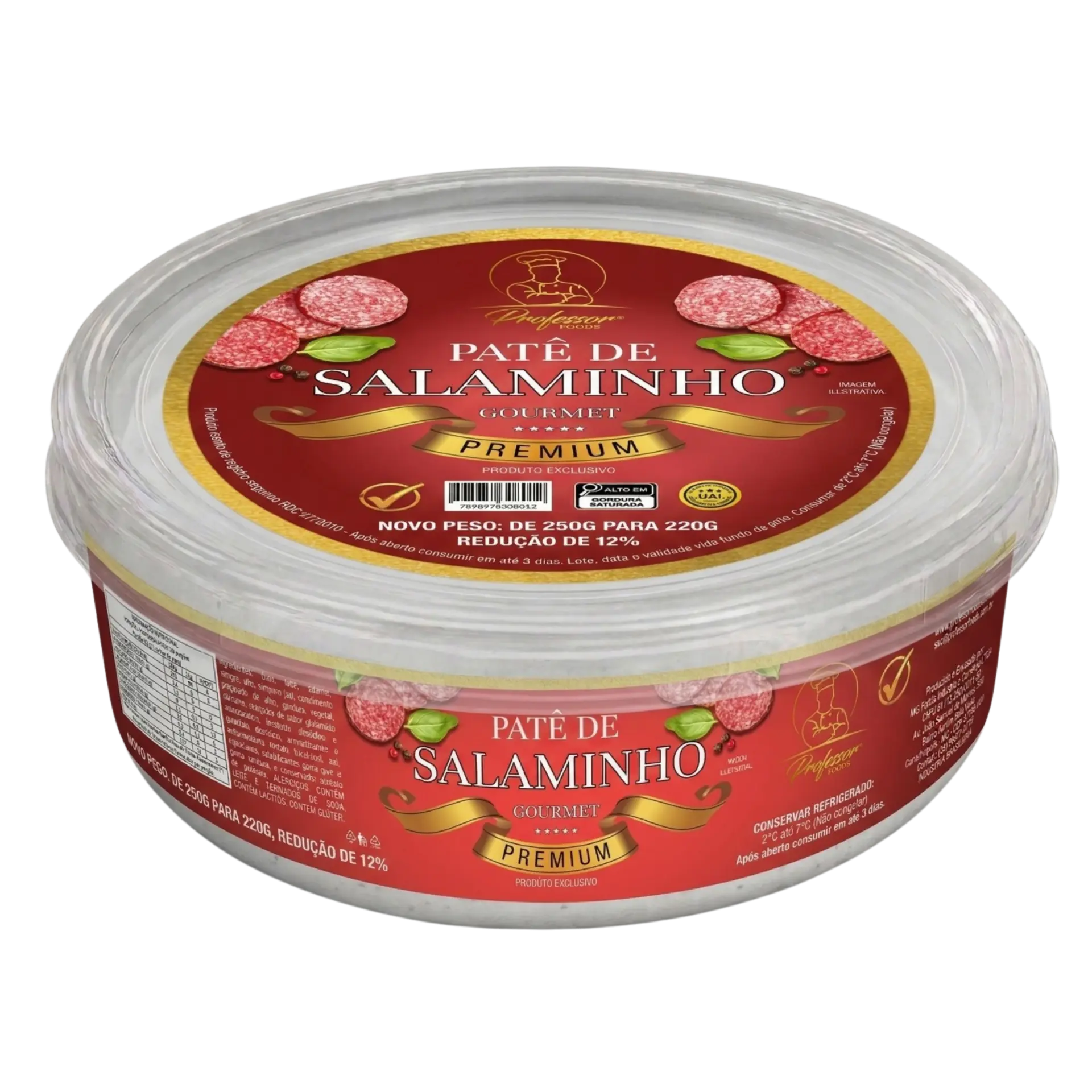 Patê de Salaminho em pote de vidro